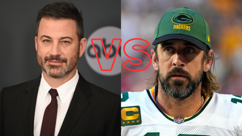 NFL player Aaron Rodgers faces legal action from Jimmy Kimmel due to their "Epstein list" feud.